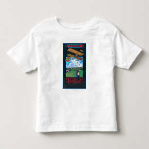 Grahame-White And Plane over Aerodrome Poster Toddler T-shirt