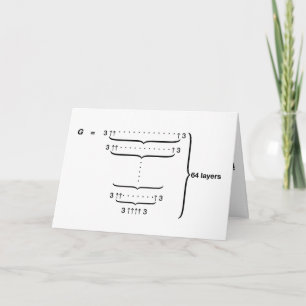 "GRAHAM'S NUMBER - That's how much I love you!" Card