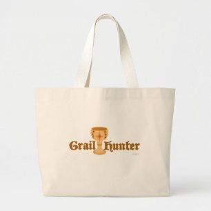 Grail Hunter Fun Collector Motto Art Slogan Large Tote Bag