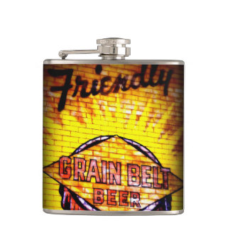 Grain Belt Beer Flask
