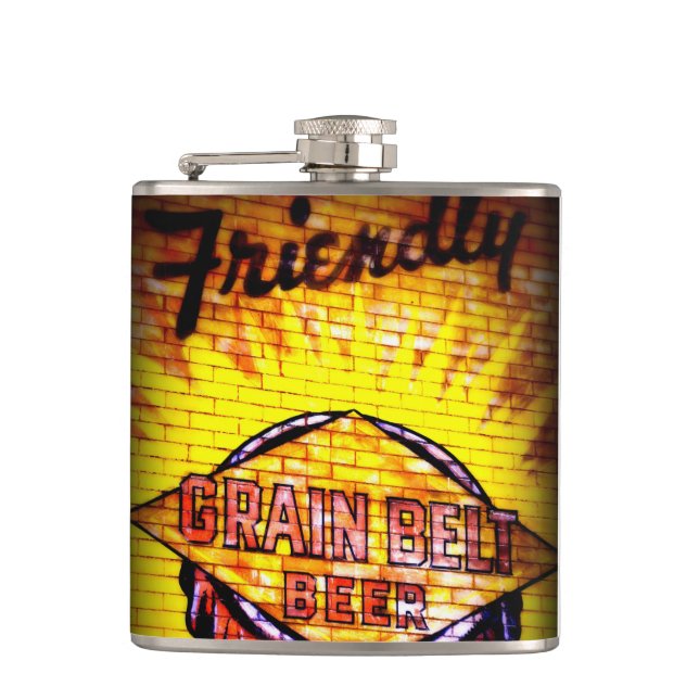 Grain Belt Beer Flask (Front)