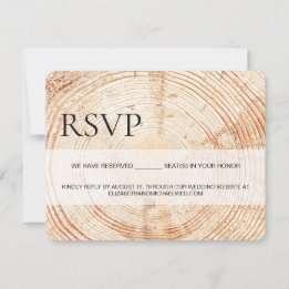 Grain en bois rustique sur mesure RSVP Siège réser