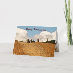 Grain Harvest Thanksgiving Holiday Card
