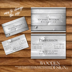 Grain naturel Bois Blanc Bois Cartes en bois Gris 