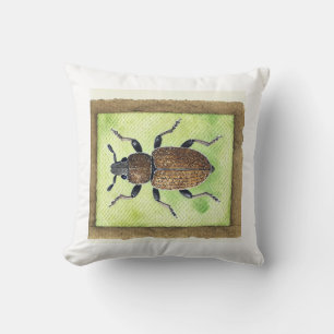 Grain weevil 270924IREF227 - Watercolor Throw Pillow