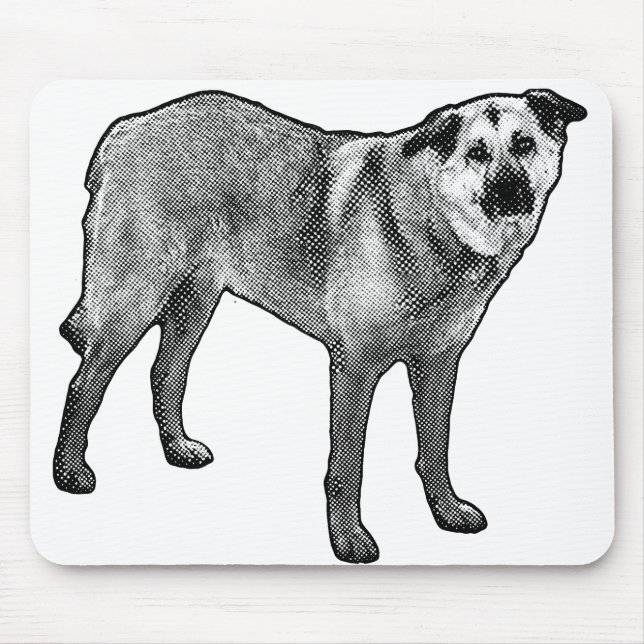 grainline focus, tibetan mix mouse pad (Front)
