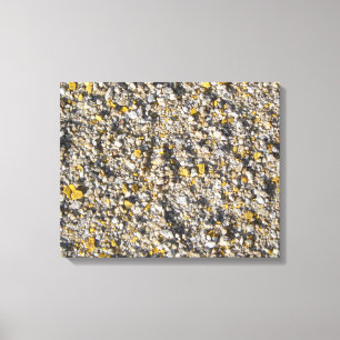 GRAINS OF JAUNE WRAPPED CANVAS PRINT