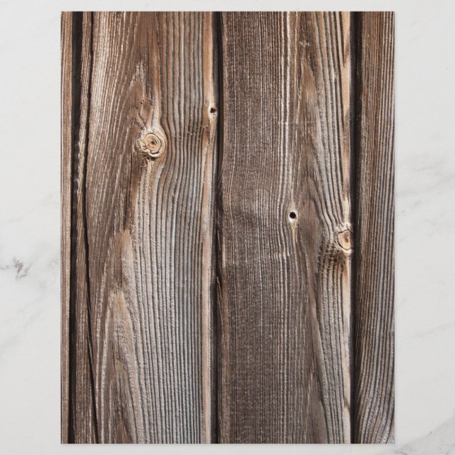 Grainy Barn Wood Rustic Scrapbook Papier (Devant)