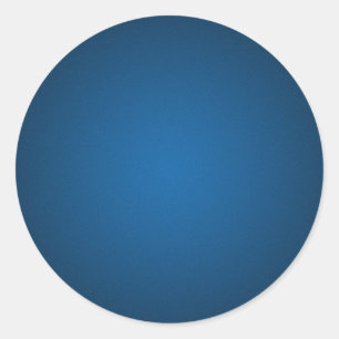 Grainy Blue-Black Vignette Classic Round Sticker