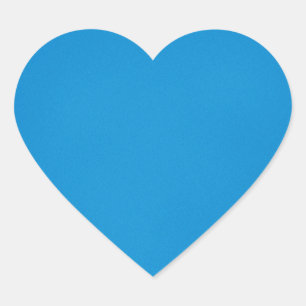 Grainy Bright Blue Background Heart Sticker
