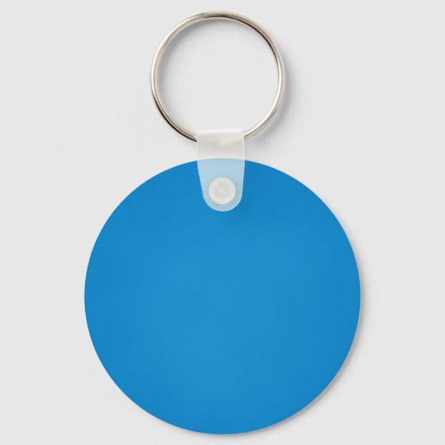 Grainy Bright Blue Background Keychain (Front)
