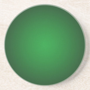 Grainy Green-Black Vignette Coaster