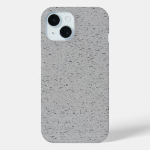 Grainy Plain Grey Colour Design iPhone 15 Case