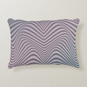 Grainy psychedelic background. Zebra stripe patter Accent Pillow