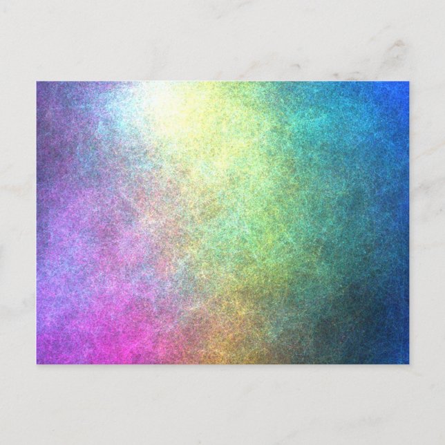 Grainy Rainbow Abstract Postcard (Front)