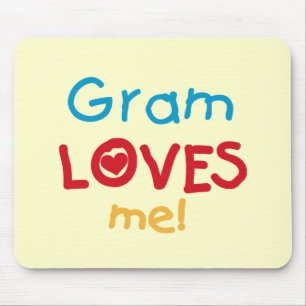 Gram Loves Me T-shirts and Gifts Mouse Pad