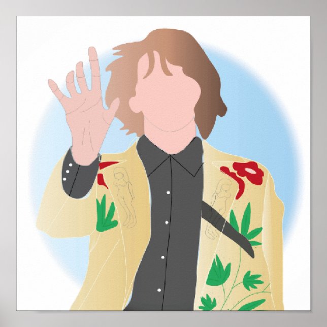Gram Parsons Illrustrated Poster (Front)