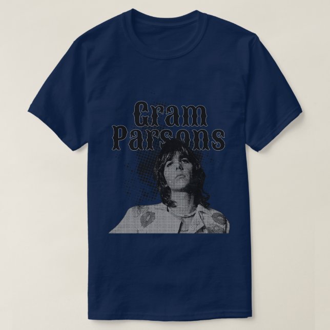 Gram Parsons Illustrations T-Shirt (Design Front)