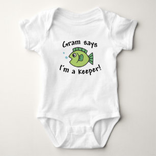 Gram Says I'm a Keeper! Baby Bodysuit
