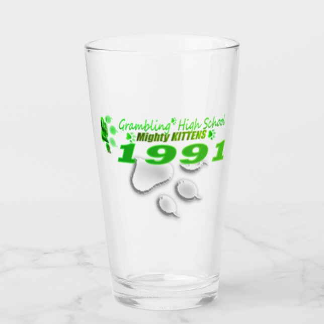 Grambling High Class of 1991 Glass Cup (Front)