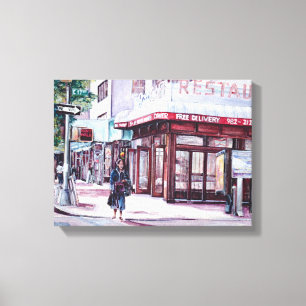 Gramercy Coffee Corner, New York City Canvas Print