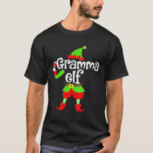 Gramma Elf Wine Christmas Xmas For Drinker T-Shirt