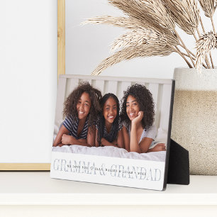 Gramma & Grandad Grandparents Personalized Photo Plaque