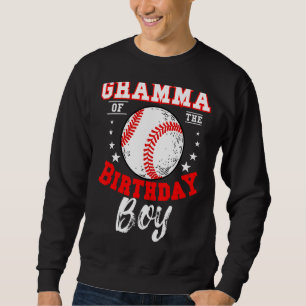 Gramma Of The Birthday Boy Baseball Theme Bday Cel Sweatshirt