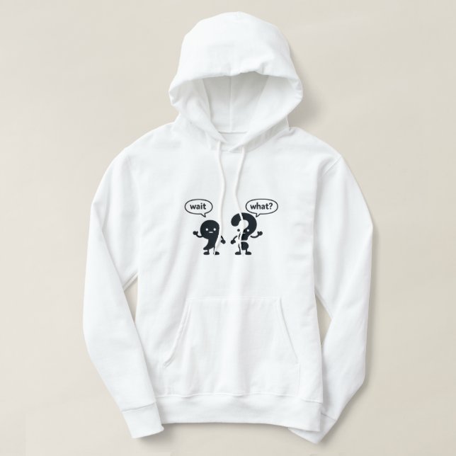 grammar jokes hoodies (Design Front)