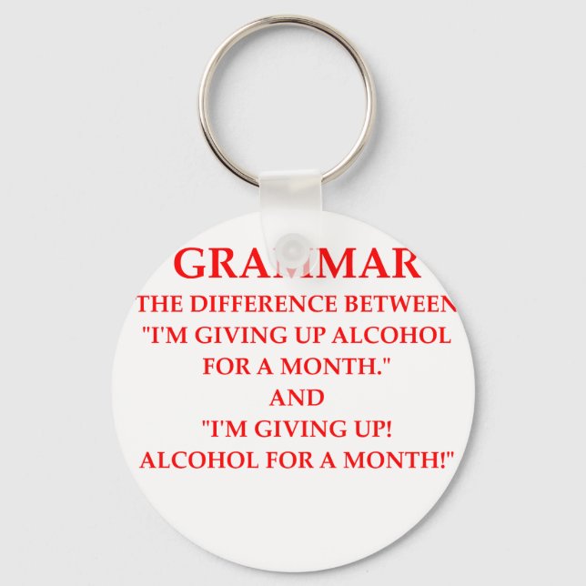 GRAMMAR KEYCHAIN (Front)