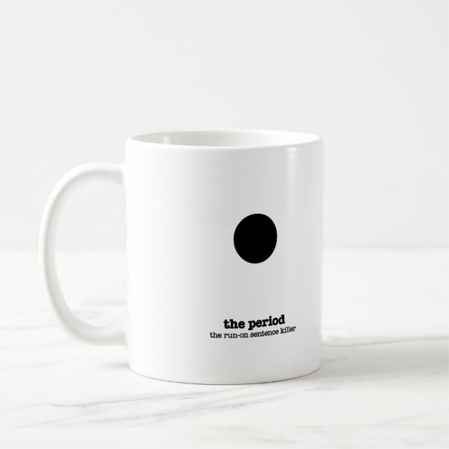 Grammar Mug Period Punctuation Humour English Gift (Left)
