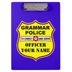 Grammar Police Customizable Clipboard