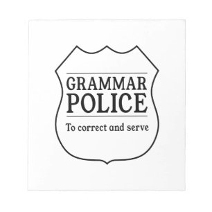 Grammar Police Notepad