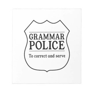 Grammar Police Notepad