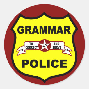 Grammar Police Sticker