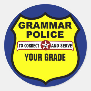 Grammar Police Teacher Grading Stickers