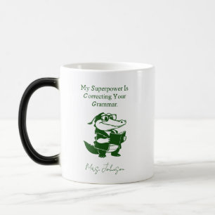 Grammar Superpower Funny English Teacher Design Magic Mug