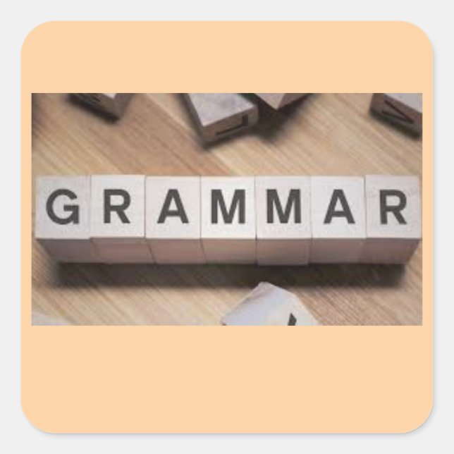 Grammar Tiles Sticker (Front)