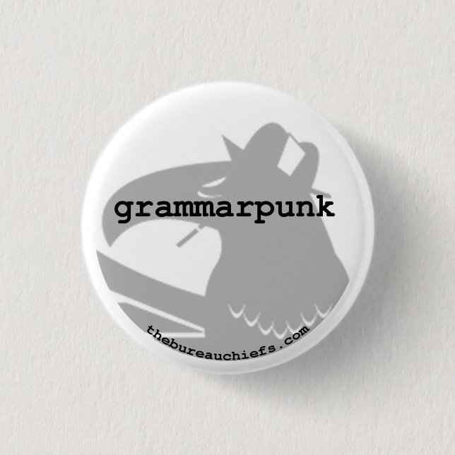 Grammarpunk 1.25" Button (Front)