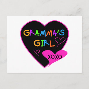 Gramma's Girl Tshirts, Mugs, Buttons, Cases, Hats Postcard