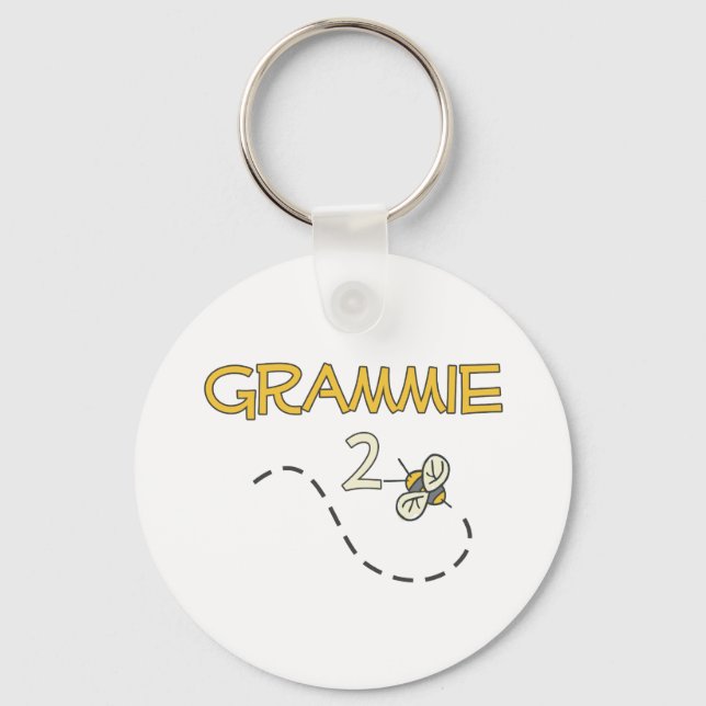 Grammie 2 Bee Keychain (Front)