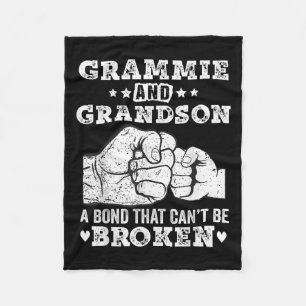 Grammie And Grandson A Bond That Can't Be Broken G Fleece Blanket