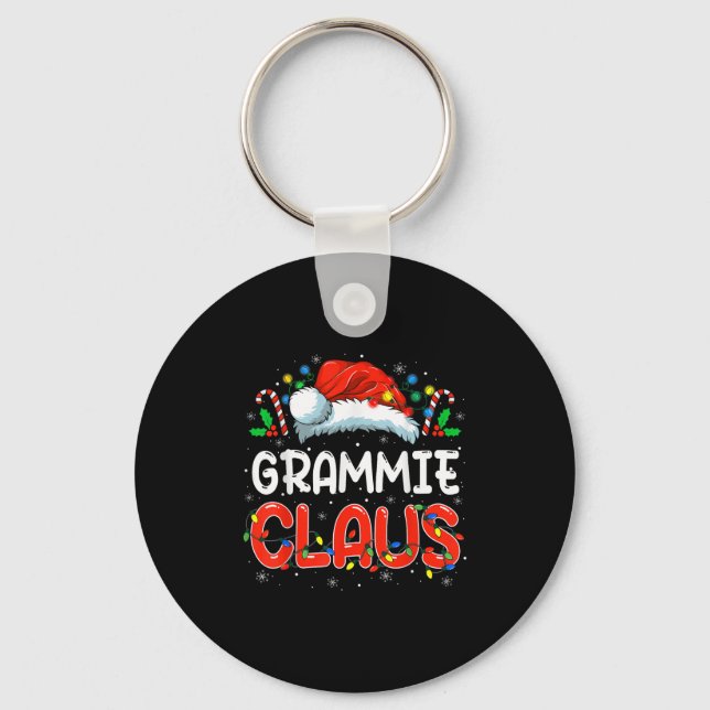Grammie Claus Christmas Family Matching Pyjamas Fu Keychain (Front)