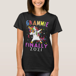 Grammie Finally 2021 Unicorn T-Shirt