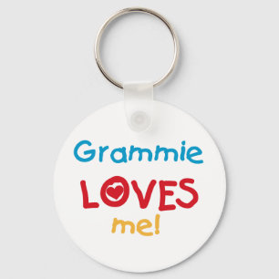 Grammie Loves Me T-shirts and Gifts Keychain