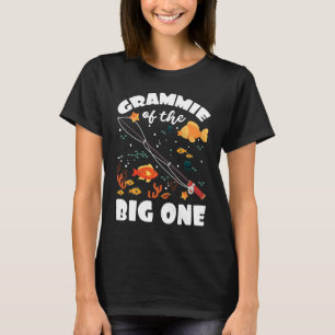 Grammie Of The Big One Birthday Fishing Theme Bday T-Shirt