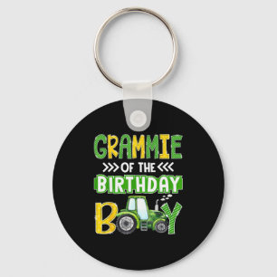 Grammie Of The Birthday Boy Tractors Farm Trucks F Keychain