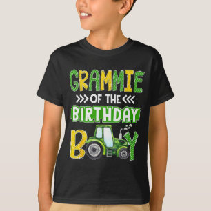 Grammie Of The Birthday Boy Tractors Farm Trucks F T-Shirt