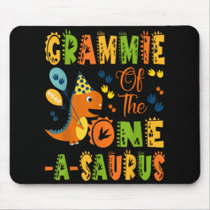 Grammie Of The One-a-saurus 1st Birthday Dinosaur  Mouse Pad