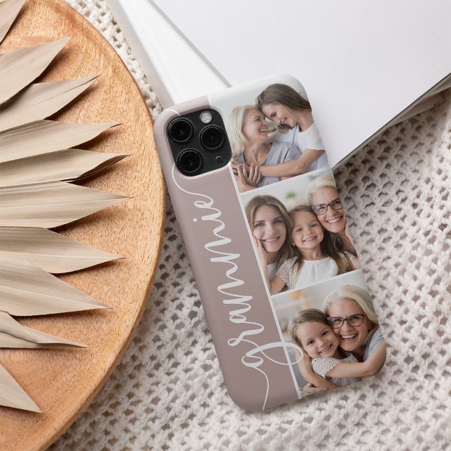 Grammie Script Grandma Photo Collage Case-Mate iPhone Case (Creator Uploaded)